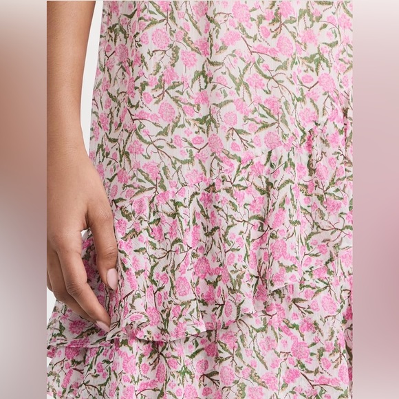 SOLD  MINKPINK Floral MIDI Dress, size L - Picture 3 of 5